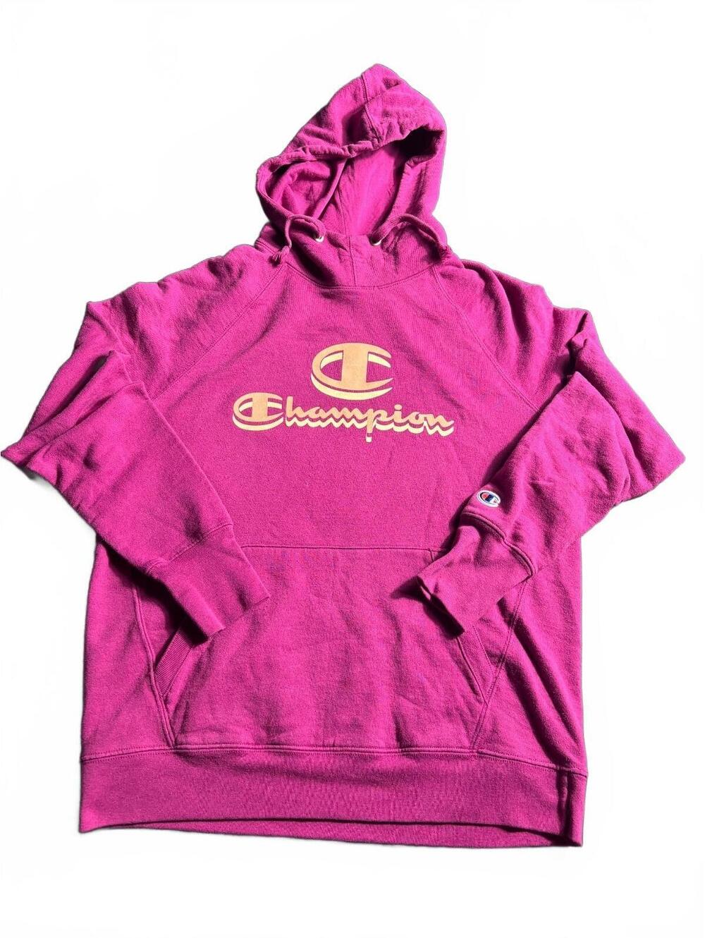 Champion Authentic Athleticwear Pink Hoodie Sweatshirt Size